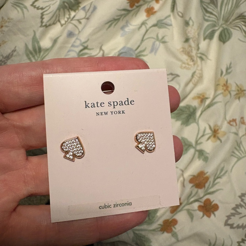 Kate Spade Glittering Heart Earrings
